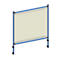 Infectiebeschermingsframe 5903 voor fetra-transportinrichtingen, staalbuis/PVC-folie, briljantblauw RAL 5007/transparant, L 1260 x B 49 x H 1410 mm