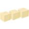 INFO post-its, gerecycled papier, 50 mm x 40 mm, 12 stuks, geel
