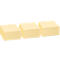 INFO post-its, gerecycled papier, 75 mm x 75 mm, 12 stuks, geel