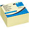 inFO Power Notes cube de notes adhésives, 75 x 75 mm, 400 feuilles, blanc, jaune