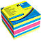 inFO Power Notes cube de notes adhésives, 75 x 75 mm, 450 feuilles, blanc, 4 couleurs