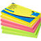 inFO Power Notes notes autocollantes, 125 x 75 mm, 80 feuilles par bloc, 6 blocs, 3 couleurs
