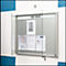 Informatiebord met openslaande deuren, 60 mm diep, 4 x 2, aluminium zilver