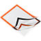 Informatiekader Duraframe - A4 formaat - oranje - 2 stuks