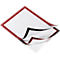 Informatiekader Duraframe - A4 formaat - rood - 2 stuks