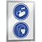 Informatiekader Duraframe - A4 formaat - zilverkleurig - 10 stuks