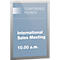 Informatiekader Duraframe - A4 formaat - zilverkleurig - 10 stuks