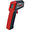 Ein rotes und schwarzes Infrarot-Thermometer von KS TOOLS. Das Thermometer hat ein Display, einen Auslöser und mehrere Messbereiche.