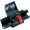 Black and red plastic printer roller mechanism.