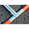 Inklapbare parkeerbeugel Mottez - B 1020 x H 460 mm - cilinderslot - stalen buis