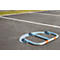 Inklapbare parkeerbeugel Mottez - B 1020 x H 460 mm - cilinderslot - stalen buis