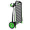Inklapbare trolley CLAX® incl. vouwkrat, 46 l, grijs/groen