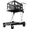 Inklapbare trolley CLAX® incl. vouwkrat, 46 l, grijs/zwart