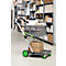 Inklapbare trolley CLAX®- met vouwkrat - 46 L - grijs/groen