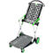 Inklapbare trolley CLAX®- met vouwkrat - 46 L - grijs/groen