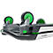 Inklapbare trolley CLAX®- met vouwkrat - 46 L - grijs/groen
