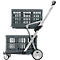 Inklapbare trolley CLAX®- met vouwkrat - 46 L - grijs