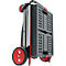 Inklapbare trolley CLAX®- met vouwkrat - 46 L - grijs/rood
