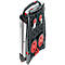 Inklapbare trolley CLAX®- met vouwkrat - 46 L - grijs/rood