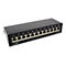 InLine - Patch Panel - CAT 6a - RJ-45 X 12 - Schwarz, RAL 9005