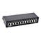 InLine - Patch Panel - geeignet für Wandmontage, Tisch montierbar - CAT 6a - RJ-45 X 12 - Schwarz, RAL 9005