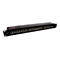 InLine - Patch Panel - Rack montierbar - CAT 6a - RJ-45 X 24 - Schwarz, RAL 9005