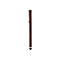 Ein schlanker, brauner Stift mit silbernem Clip und Spitze.