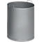 Grauer, zylindrischer Behälter mit zwei Henkeln, vor weißem Hintergrund.
