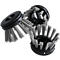 Insert brosse pour tapis annulaire en caoutchouc, gris