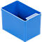 Blue rectangular container with handle.