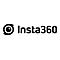 Schwarzes Logo der Marke Insta360 mit einem stilisierten Auge als Icon links neben dem Schriftzug.