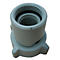 Grey plastic adapter with threads and a sealing ring. The bottom has three protrusions.
