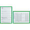 Insteekhoes, magnetisch, PET-folie, A3 horizontaal/verticaal, groen, 5 stuks