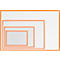 Insteekhoes, magnetisch, PET-folie, A3 horizontaal/verticaal, oranje, 5 stuks
