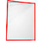 Insteekhoes, magnetisch, PET-folie, A3 horizontaal/verticaal, rood, 5 stuks