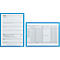 Insteekhoes, magnetisch, PET-folie, A4 horizontaal/verticaal, blauw, 5 stuks