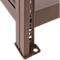 Insteekstelling bloemen of allround ORDO Flex - stalen - modulaire - B 1060 x D 435 x H 2000 mm - draagvermogen 1200 kg - poedercoating roestbruin