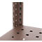 Insteekstelling bloemen of allround ORDO Flex - stalen - modulaire - B 1060 x D 435 x H 2000 mm - draagvermogen 1200 kg - poedercoating roestbruin