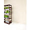 Insteekstelling bloemen of allround ORDO Flex - stalen - modulaire - B 1060 x D 435 x H 2000 mm - draagvermogen 1200 kg - poedercoating roestbruin