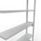 Insteekstelling MULTIplus250 Express - aanbouwsectie - B 1300 x D 300 x H 2500 mm - 6 legborden - draagvermogen 250 kg - staal - lichtgrijs