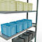 Insteekstelling MULTIplus250 Express - aanbouwsectie - B 1300 x D 400 x H 2500 mm - 6 legborden - draagvermogen 250 kg - staal - verzinkt