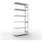 Insteekstelling MULTIplus250 Express - aanbouwsectie - B 1300 x D 500 x H 3000 mm - 7 legborden - draagvermogen 250 kg - staal - lichtgrijs