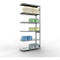 Insteekstelling MULTIplus250 Express - aanbouwsectie - B 1300 x D 500 x H 3000 mm - 7 legborden - draagvermogen 250 kg - staal - verzinkt