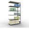 Insteekstelling MULTIplus250 Express - aanbouwsectie - B 1300 x D 600 x H 2500 mm - 6 legborden - draagvermogen 250 kg - staal - verzinkt