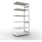Insteekstelling MULTIplus250 Express - aanbouwsectie - B 1300 x D 800 x H 3000 mm - 7 legborden - draagvermogen 250 kg - staal - lichtgrijs