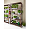 Insteekstelling planten of allround ORDO Flex - stalen - modulaire - B 1060 x D 435 x H 2000 mm - draagvermogen 1200 kg - poedercoating roestbruin