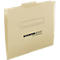 Instelmap, voor losse dossiers in A4-formaat, met uitstekende tab in het midden, kraftkarton 250 g/m², licht houtskool, 50 st.