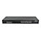 Schwarzer 16-Port Gigabit Ethernet Switch von Intellinet vor weißem Hintergrund.