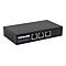 Schwarzer 2-Port Gigabit High-Power PoE+ Extender Repeater von Intellinet vor weißem Hintergrund.
