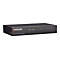 Schwarzer 8-Port Fast Ethernet Office Switch von Intellinet vor weißem Hintergrund.